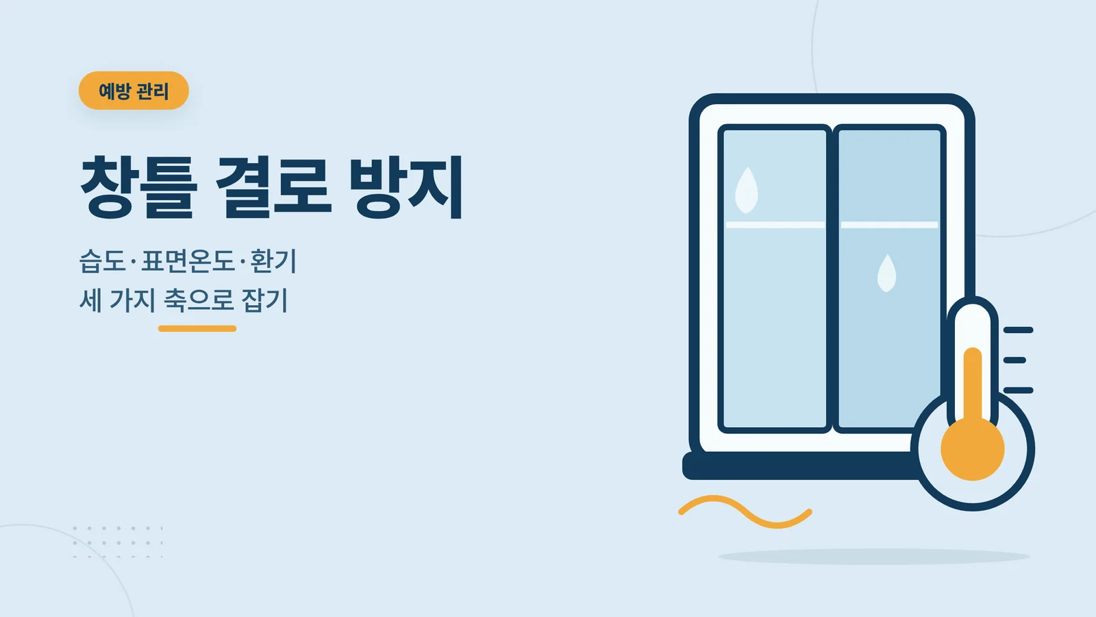 창틀 결로 방지