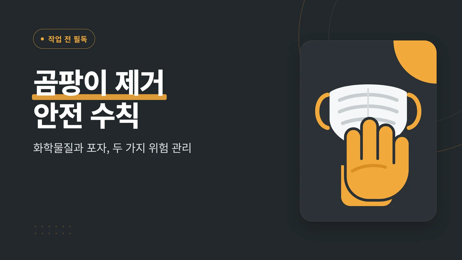 곰팡이 제거 안전 수칙